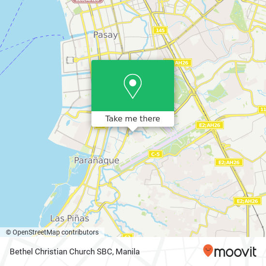 Bethel Christian Church SBC map