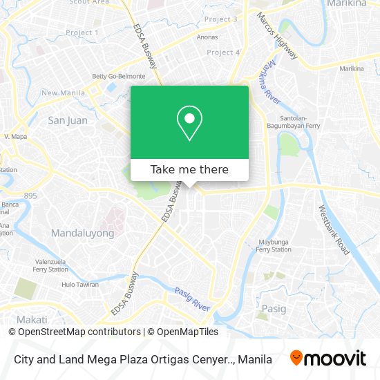 City and Land Mega Plaza Ortigas Cenyer.. map