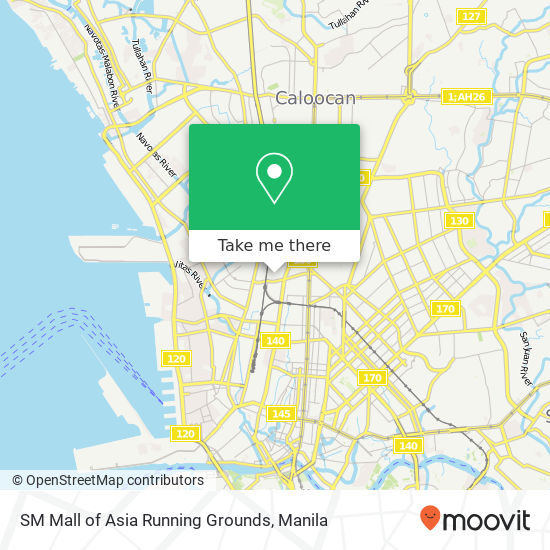 SM Mall of Asia Running Grounds map