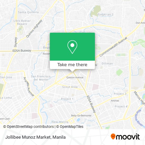 Jollibee Munoz Market map