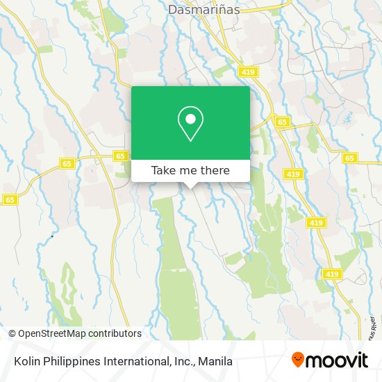 how to get to kolin philippines international inc in general trias by bus
