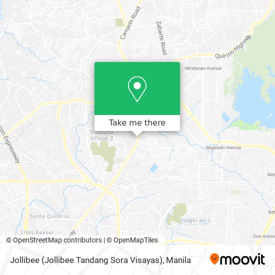 Jollibee (Jollibee Tandang Sora Visayas) map