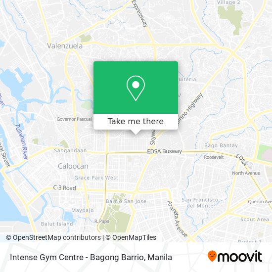 Intense Gym Centre - Bagong Barrio map