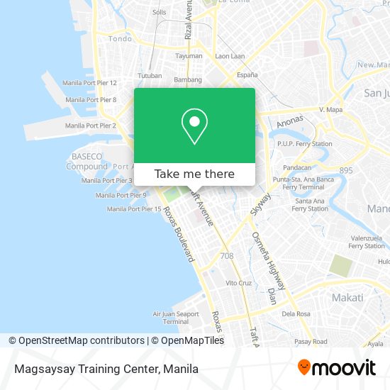 Magsaysay Training Center map