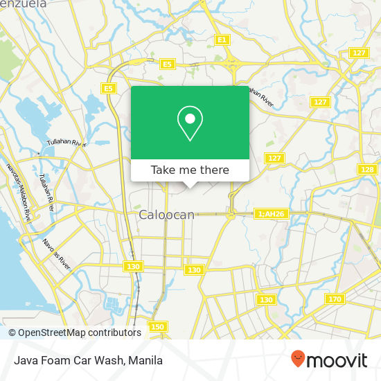 Java Foam Car Wash map