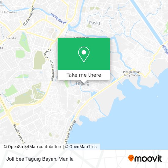 Jollibee Taguig Bayan map