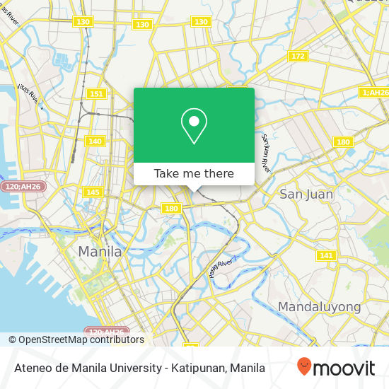 Ateneo de Manila University - Katipunan map