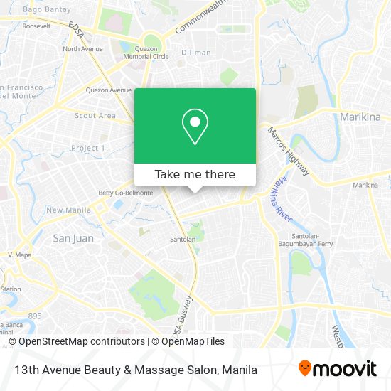 13th Avenue Beauty & Massage Salon map