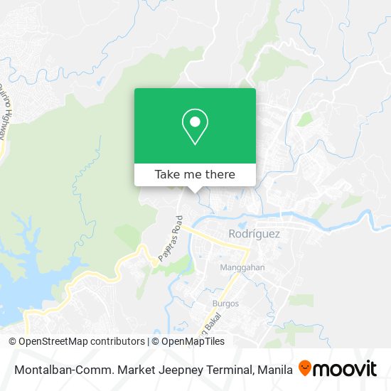 Montalban-Comm. Market Jeepney Terminal map