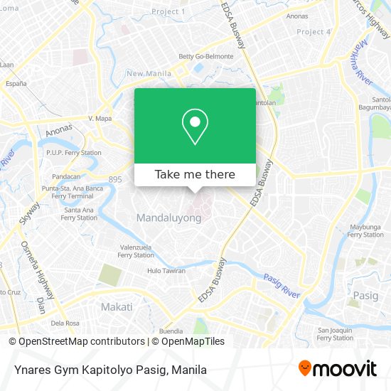 Ynares Gym Kapitolyo Pasig map