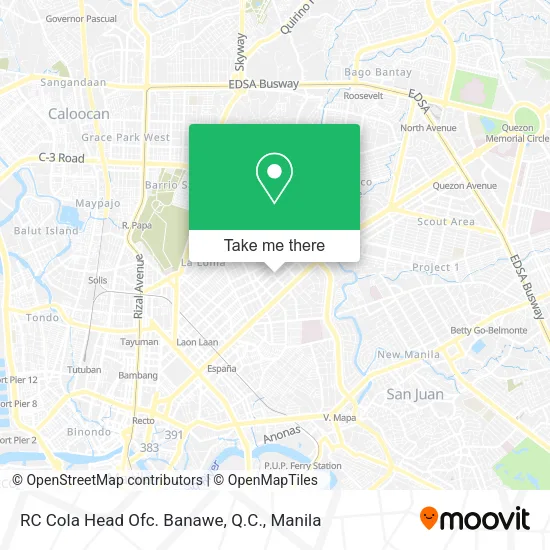 RC Cola Head Ofc. Banawe, Q.C. map