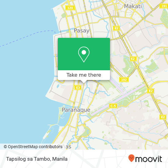 Tapsilog sa Tambo map