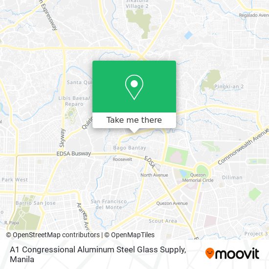 A1 Congressional Aluminum Steel Glass Supply map