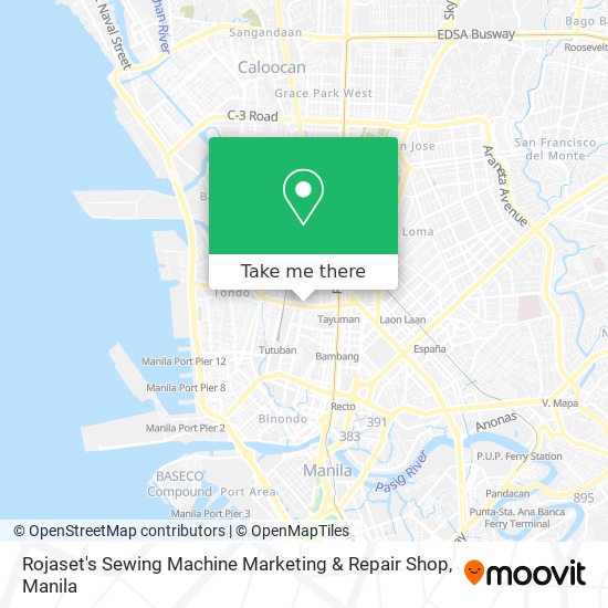 Rojaset's Sewing Machine Marketing & Repair Shop map