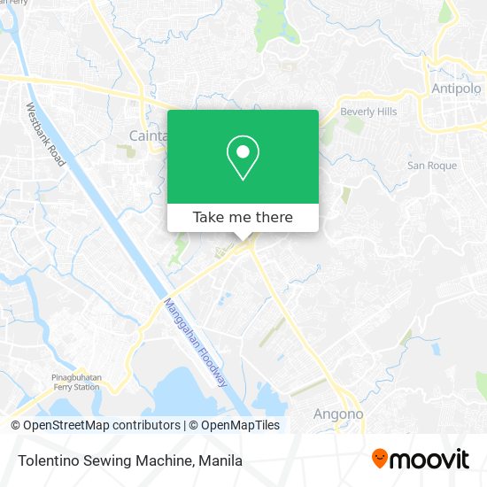 Tolentino Sewing Machine map