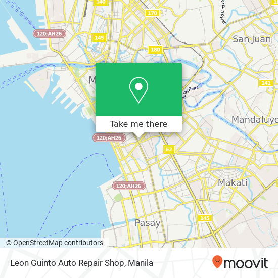 Leon Guinto Auto Repair Shop map