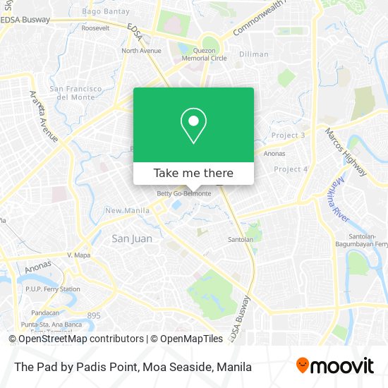 The Pad by Padis Point, Moa Seaside map