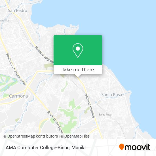 AMA Computer College-Binan map