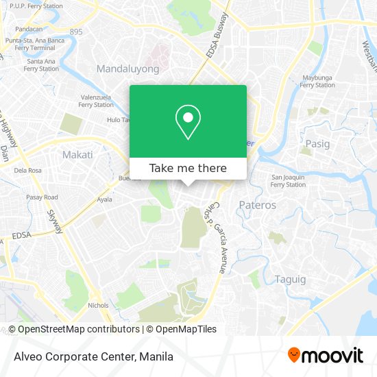 Alveo Corporate Center map