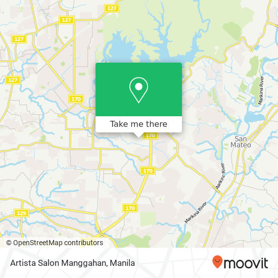 Artista Salon Manggahan map