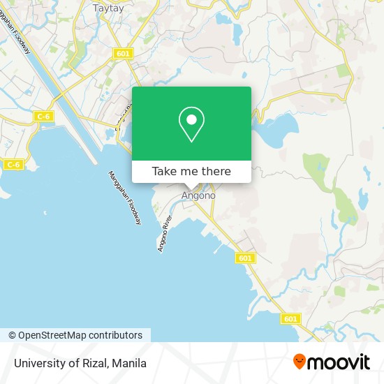 University of Rizal map