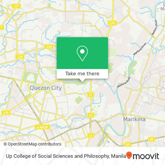 Up College of Social Sciences and Philosophy map