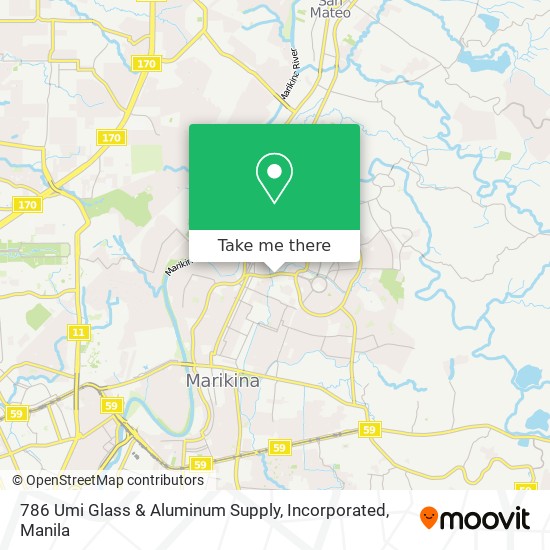 786 Umi Glass & Aluminum Supply, Incorporated map