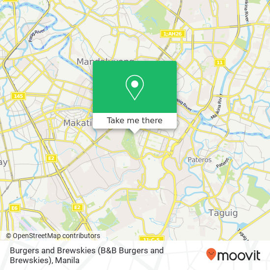 Burgers and Brewskies map