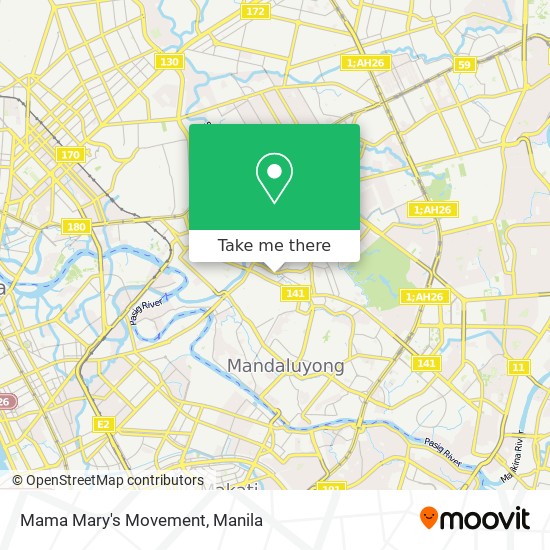 Mama Mary's Movement map