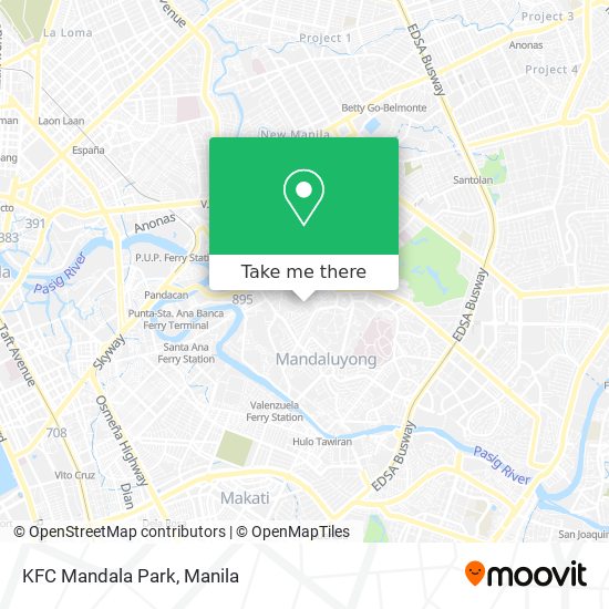 KFC Mandala Park map