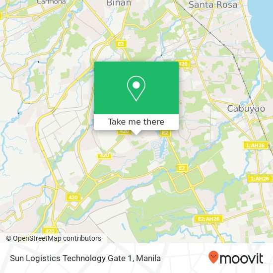 Sun Logistics Technology Gate 1 map