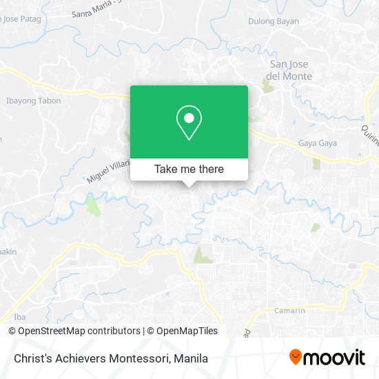 Christ's Achievers Montessori map