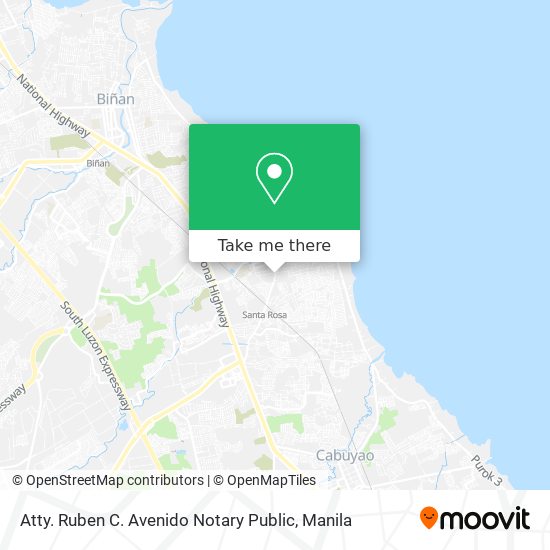 Atty. Ruben C. Avenido Notary Public map