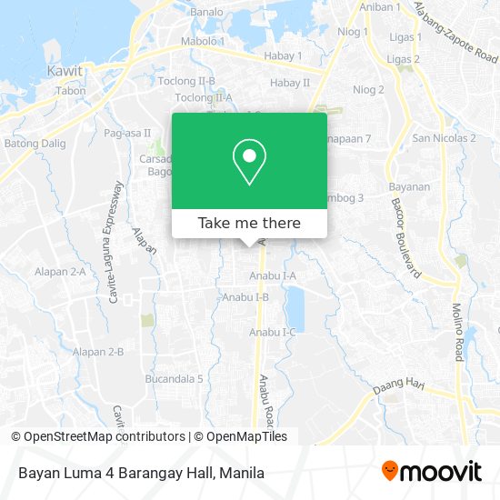 Bayan Luma 4 Barangay Hall map