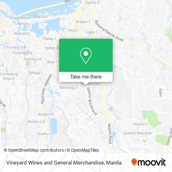 Vineyard Wines and General Merchandise map