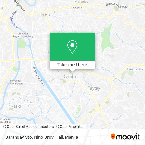 Barangay Sto. Nino Brgy. Hall map