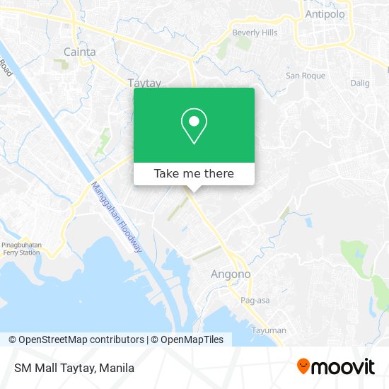 SM Mall Taytay map