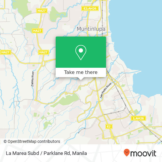 La Marea Subd / Parklane Rd map