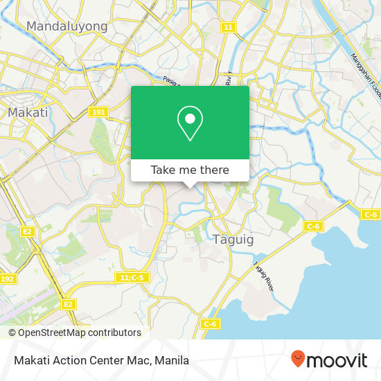 Makati Action Center Mac map