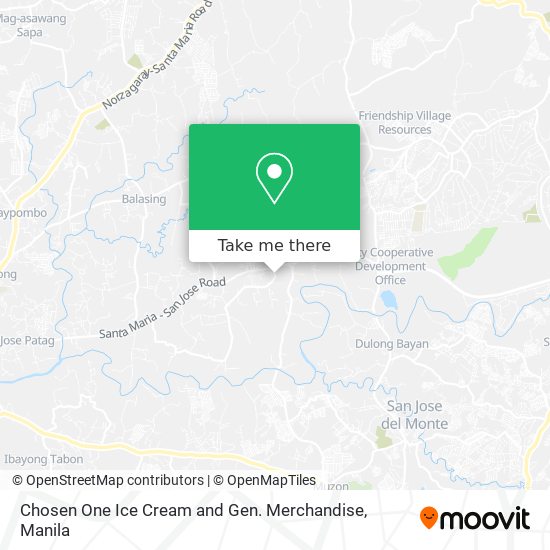 Chosen One Ice Cream and Gen. Merchandise map