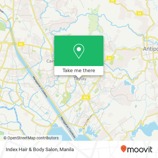 Index Hair & Body Salon map