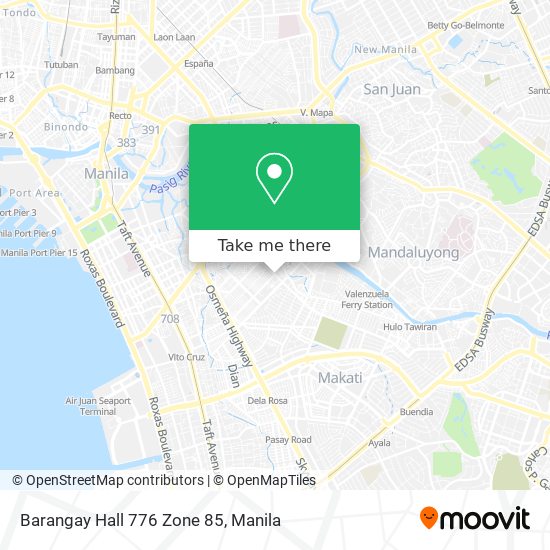 Barangay Hall 776 Zone 85 map