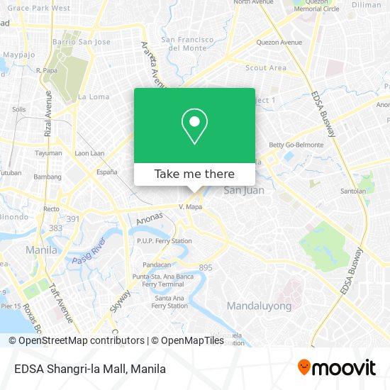 EDSA Shangri-la Mall map