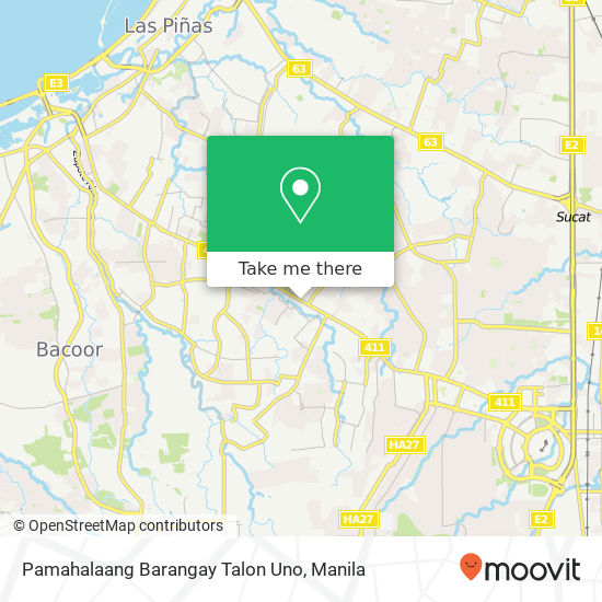 Pamahalaang Barangay Talon Uno map