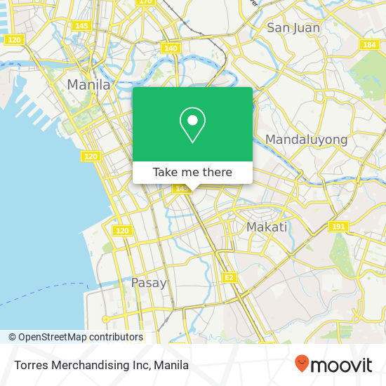 Torres Merchandising Inc map