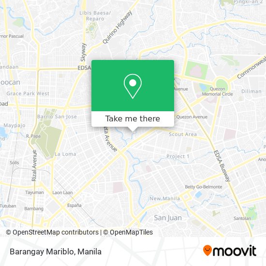 Barangay Mariblo map