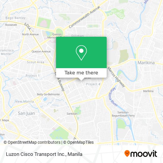 Luzon Cisco Transport Inc. map