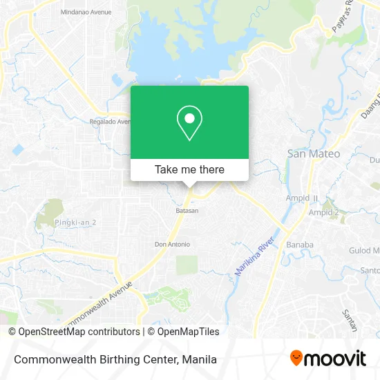 Commonwealth Birthing Center map