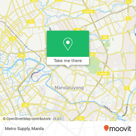 Metro Supply map