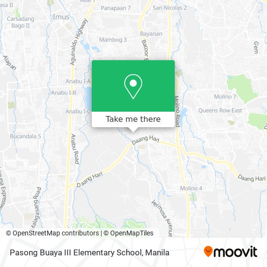 Pasong Buaya III Elementary School map